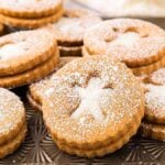 Gingerbread Linzer Cookies.