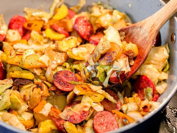 Kielbasa and Cabbage Skillet.