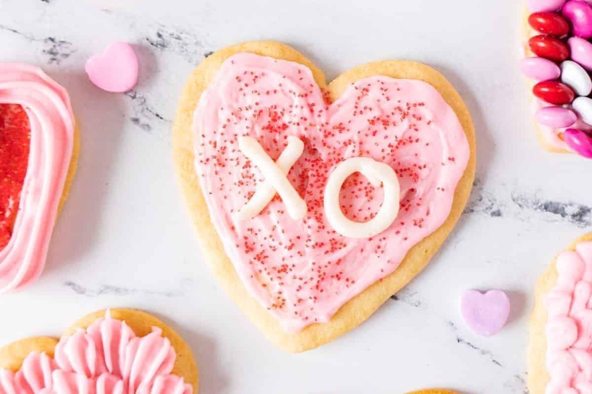 Celebrate Valentine's Day with heart-shaped food.