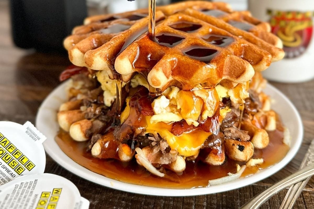 Explore delicious waffle recipes featuring a delectable combination of meat, cheese, and gravy.
