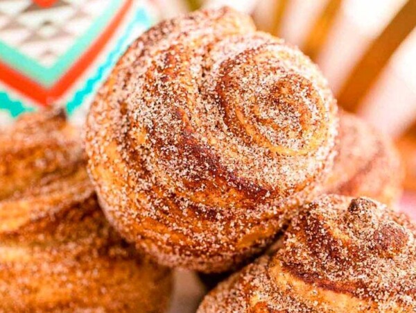 A stack of cruffins.