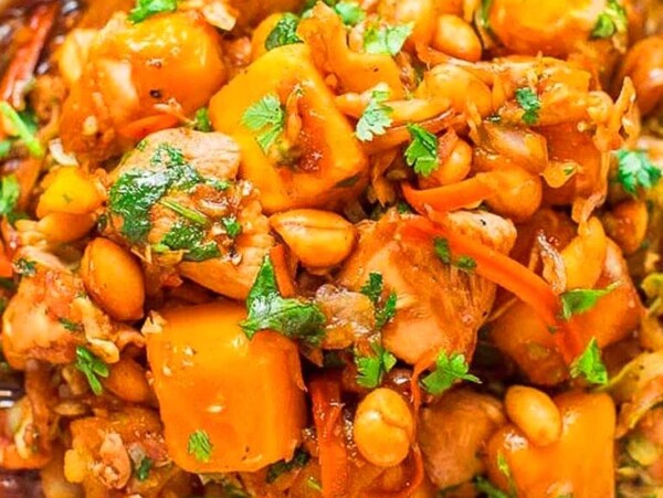 Sesame Mango Chicken.