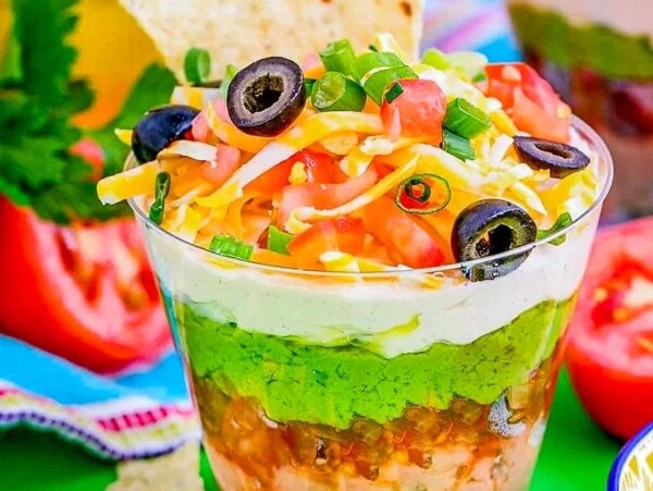 7 Layer Taco Dip.