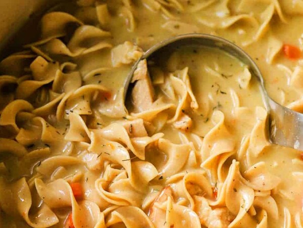 Creamy Chicken Noodle Soup.