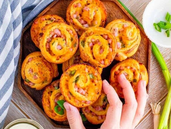 Ranch Ham And Cheese Pinwheels.