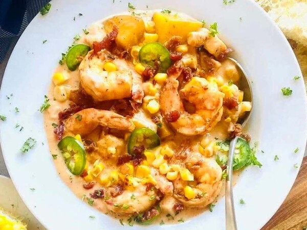 Shrimp And Corn Bisque.