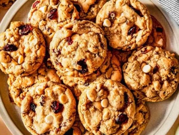 White Chocolate Cranberry Cookies.