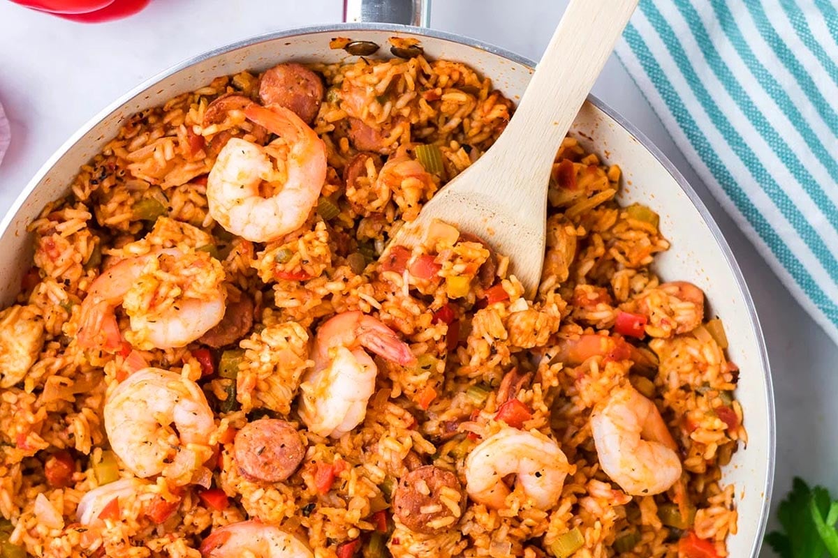 One Pot Jambalaya. 