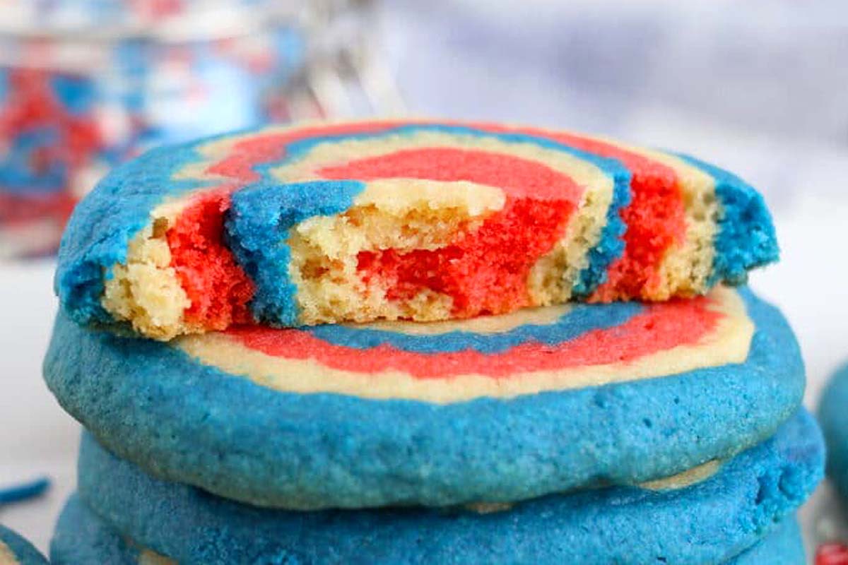 Red White And Blue Cookies.