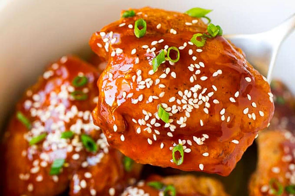 Slow Cooker Chicken Thighs.