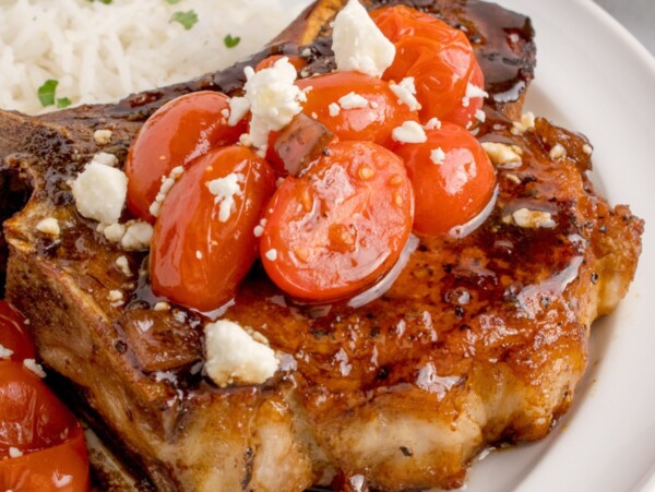 Balsamic Tomato Pork Chops.