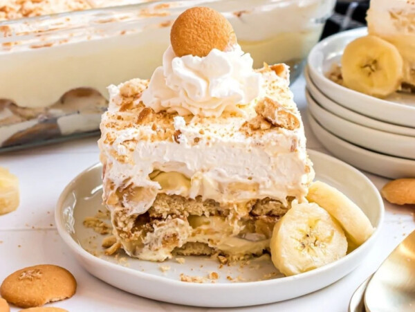 Banana Pudding With Cream Cheese (No Bake Recipe).
