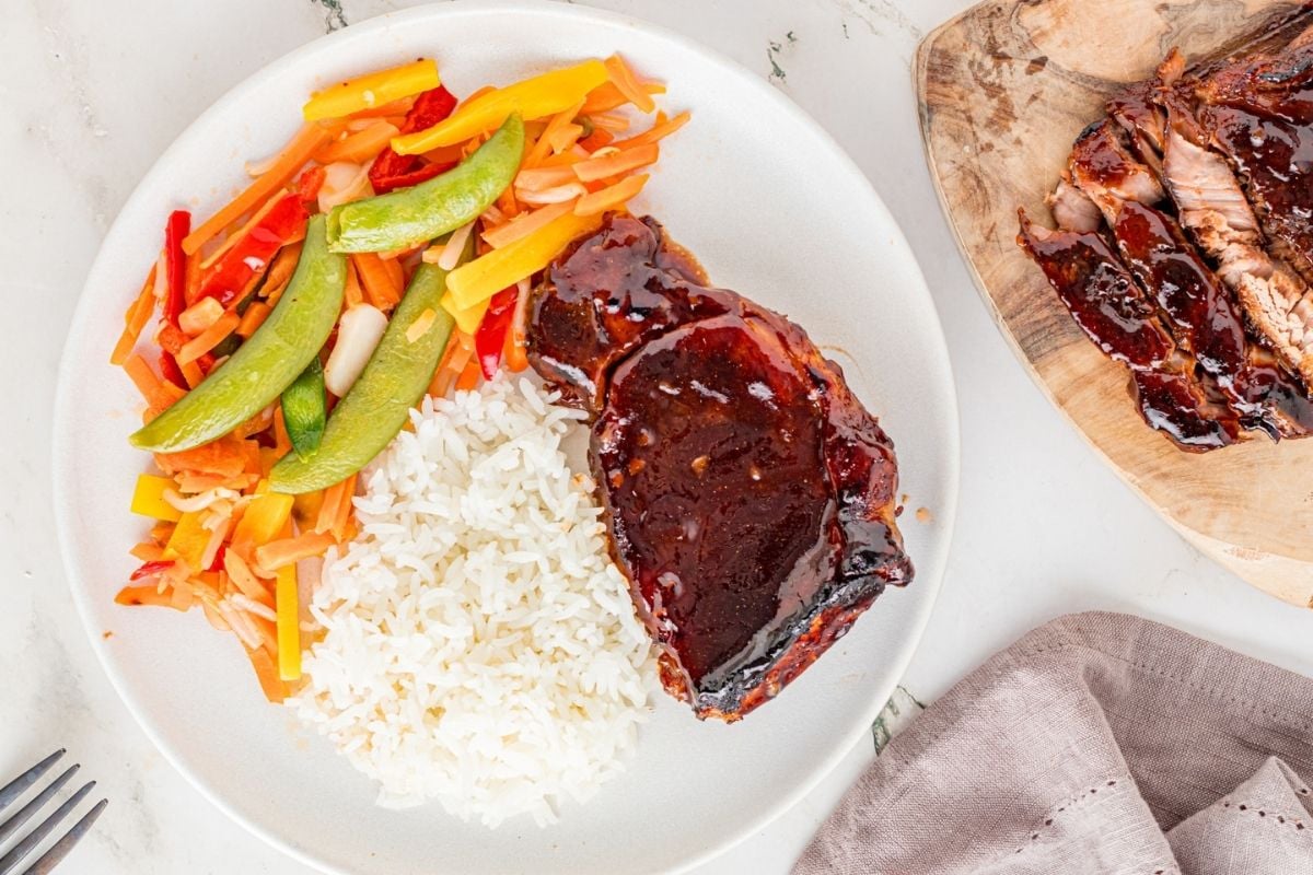 A plate of slow cooker recipes on a table.