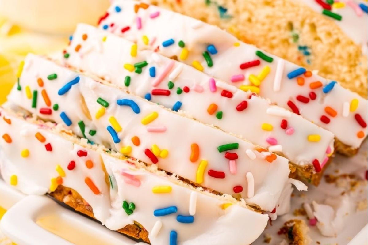 Funfetti Ice Cream Bread Recipe.