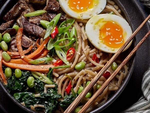 Gluten Free Beef Ramen Recipe With Miso Tare.