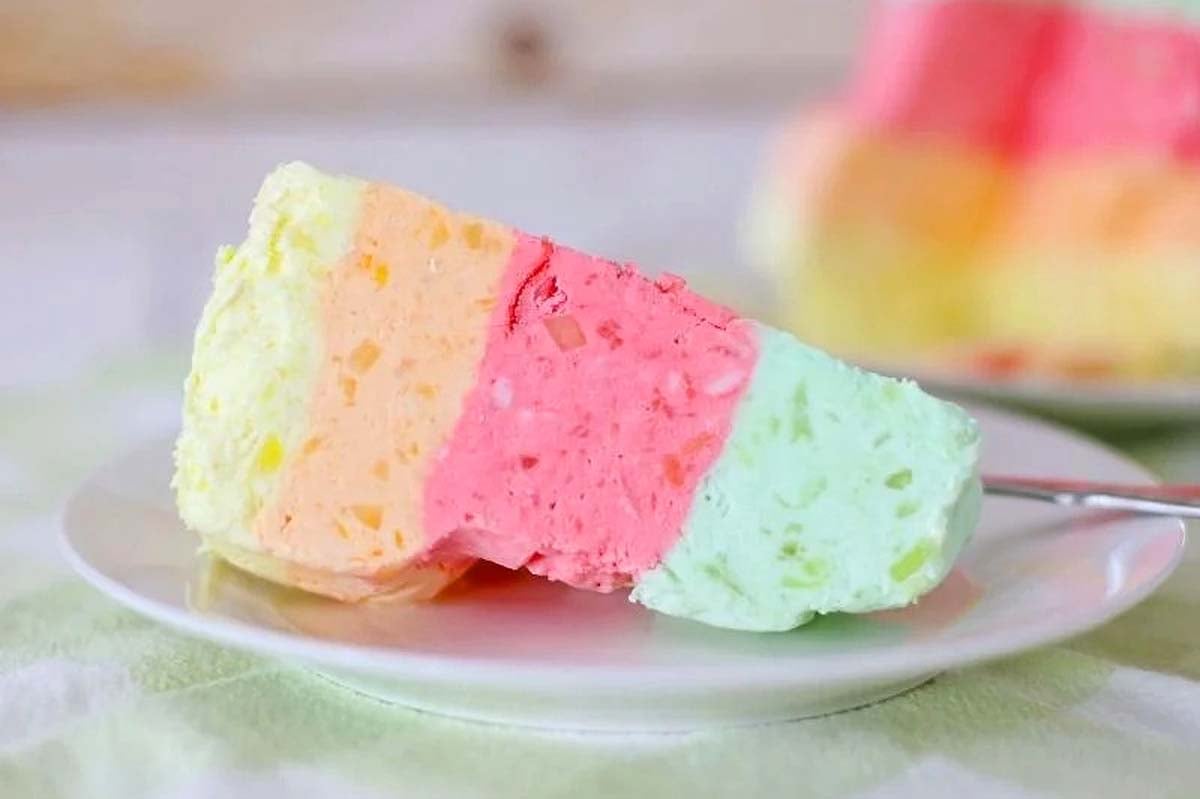 Layered Jello Salad.