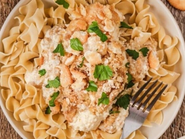 Slow Cooker Ritz Chicken.