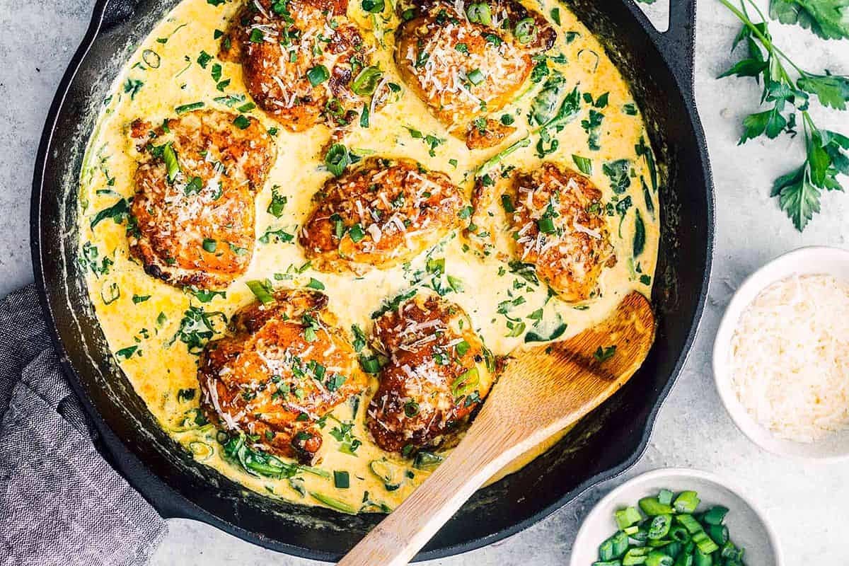 Chicken Florentine.