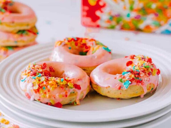 Fruity Pebbles Donuts.