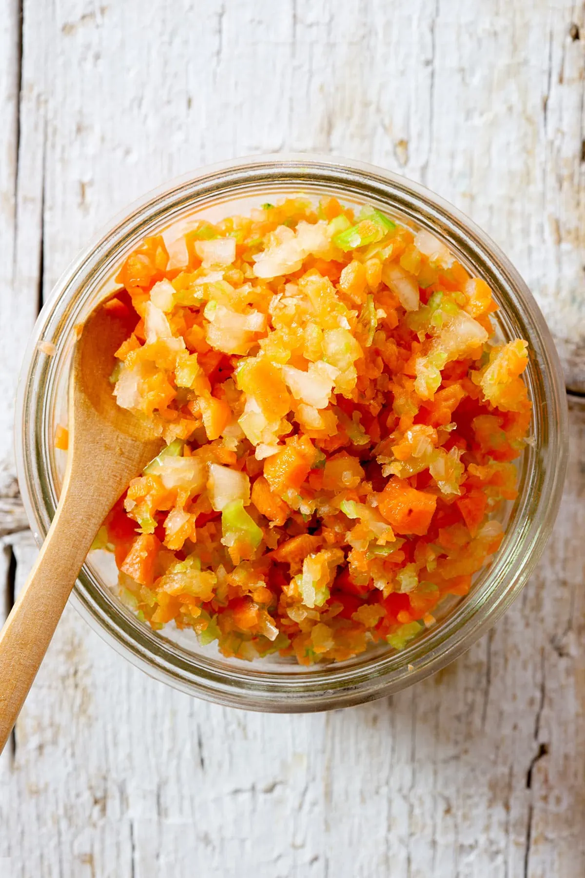 Italian soffritto in a jar.