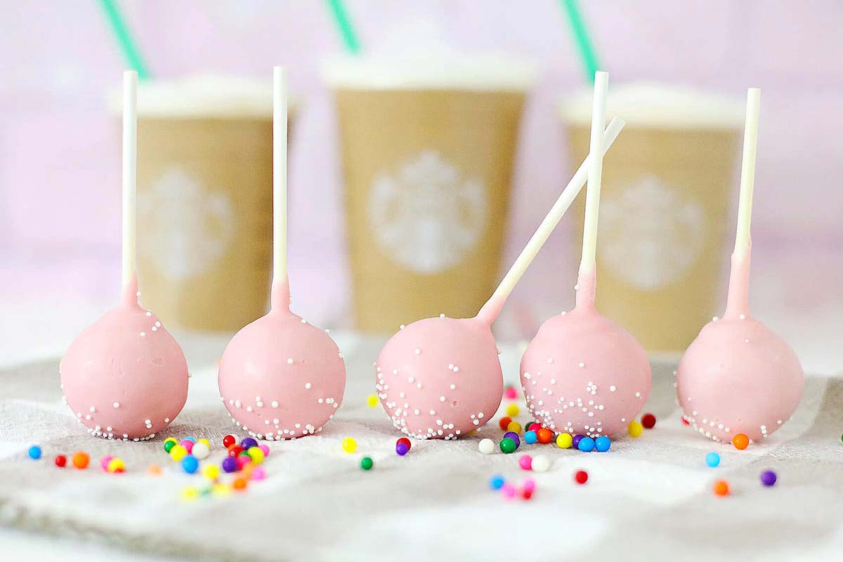 Starbucks Birthday Cake Pops.