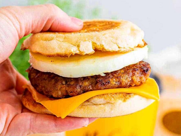 Copycat Mcdonald's Sausage Egg McMuffins.
