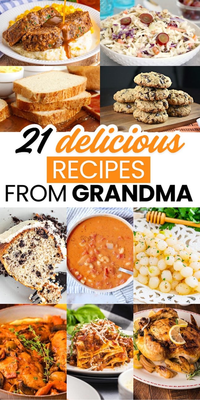 A collage of classic homemade dishes—enjoy treasured recipes from grandma’s kitchen.
