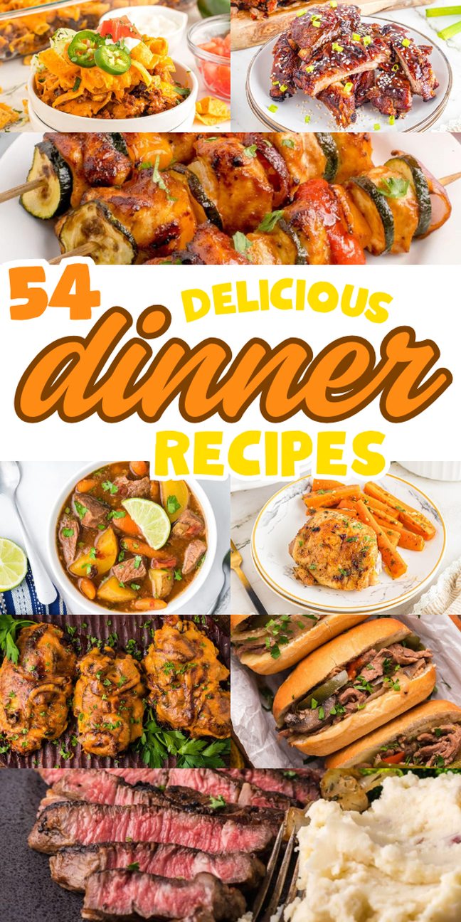Collage of various dinner dishes—your ultimate guide to easy and flavorful dinner recipes.