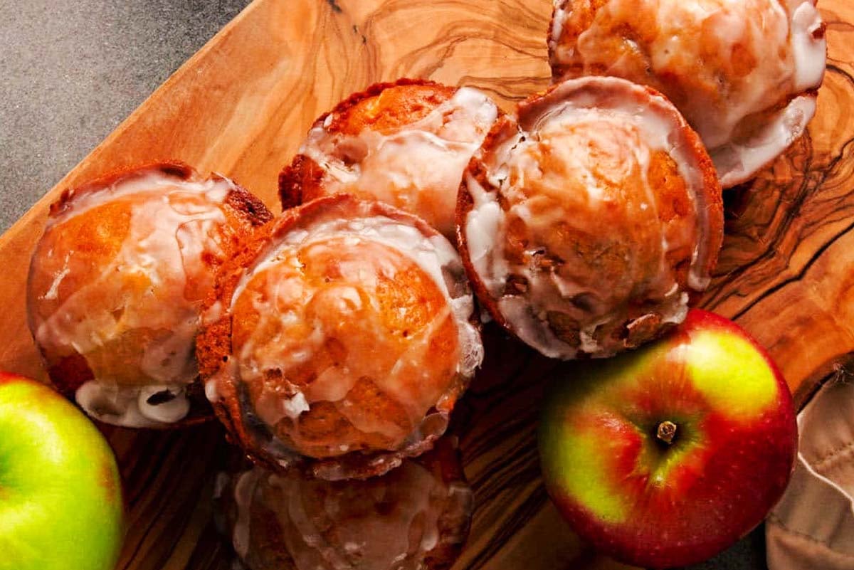 Muffin Tin Baked Apple Fritters.