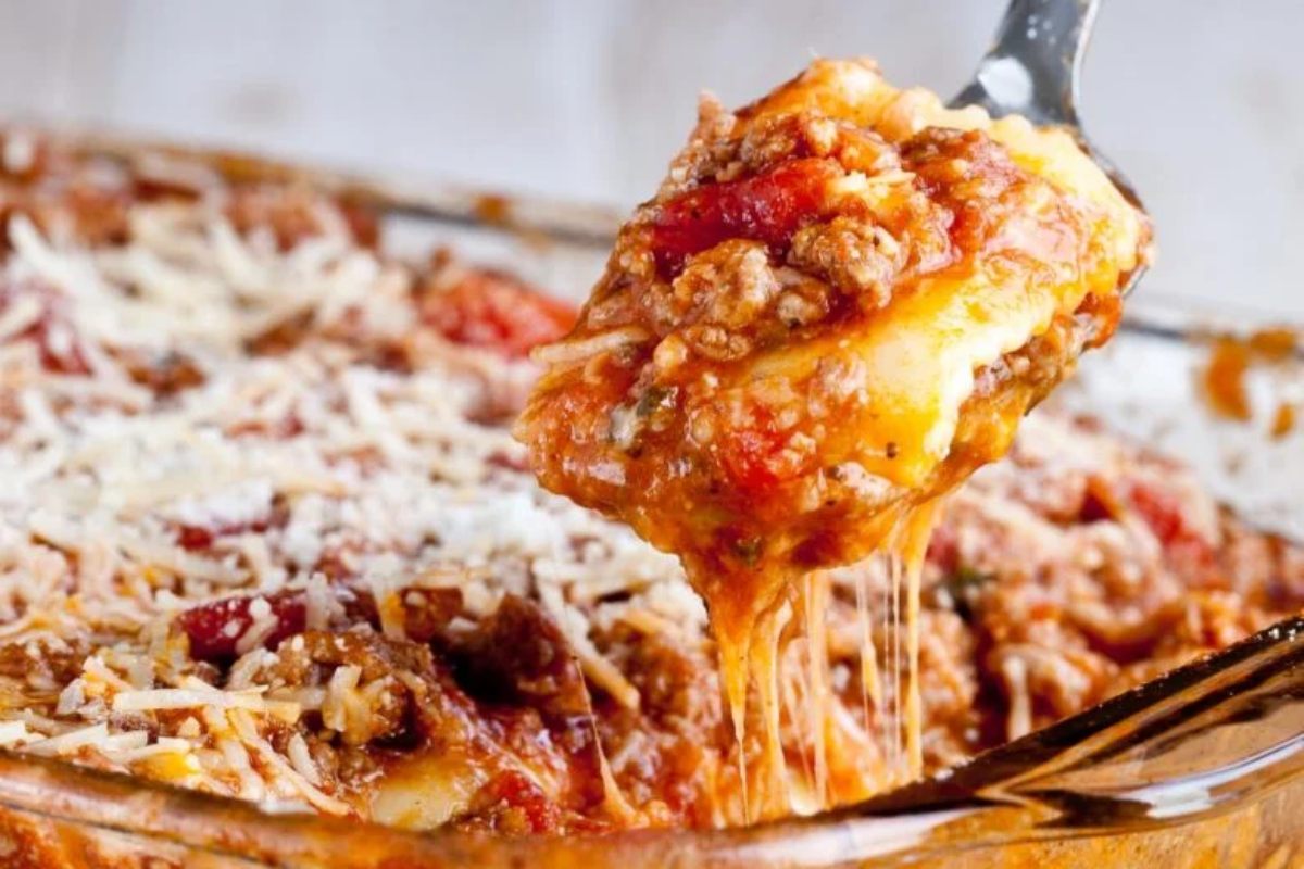Baked Ravioli Casserole.