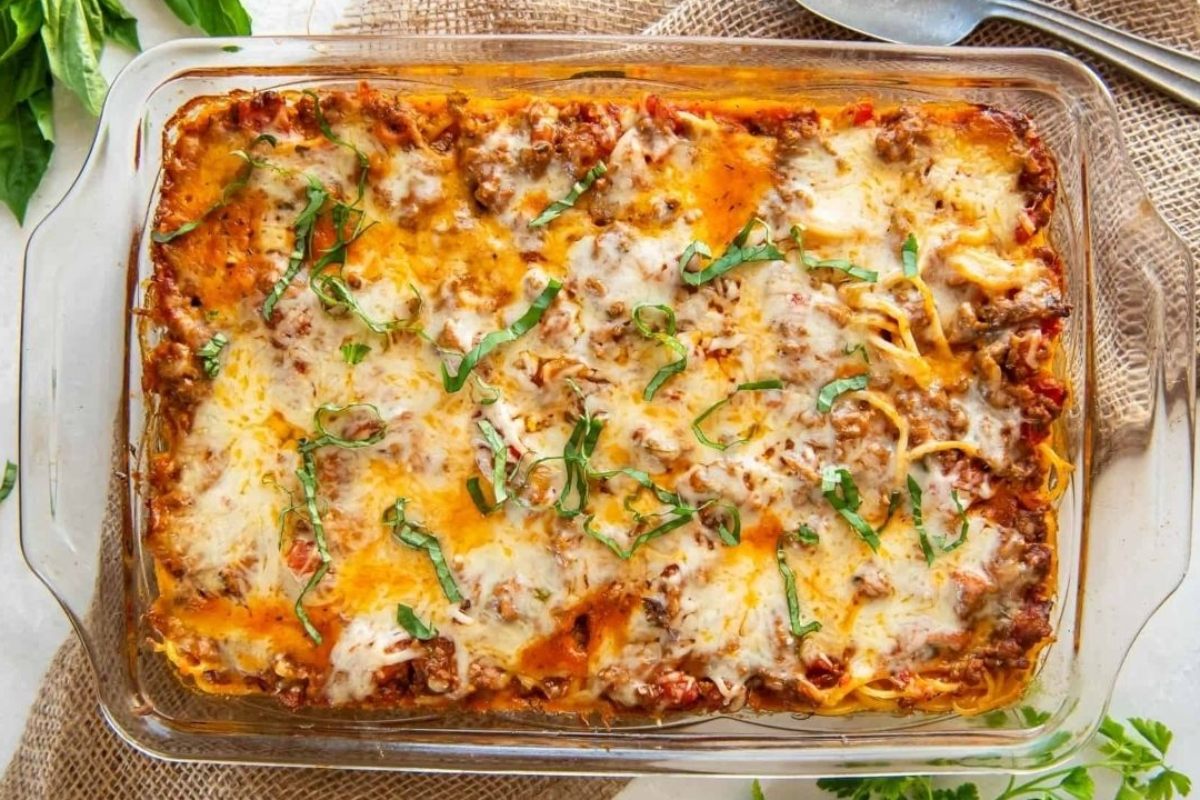 Baked Spaghetti Casserole.