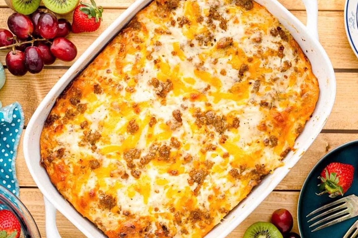 Biscuit And Gravy Casserole.