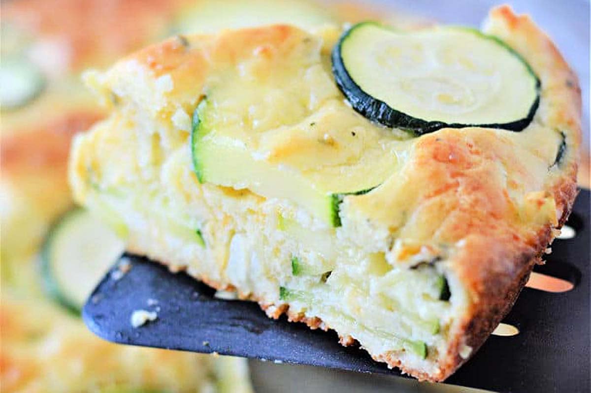 Crustless Bisquick Zucchini Quiche.