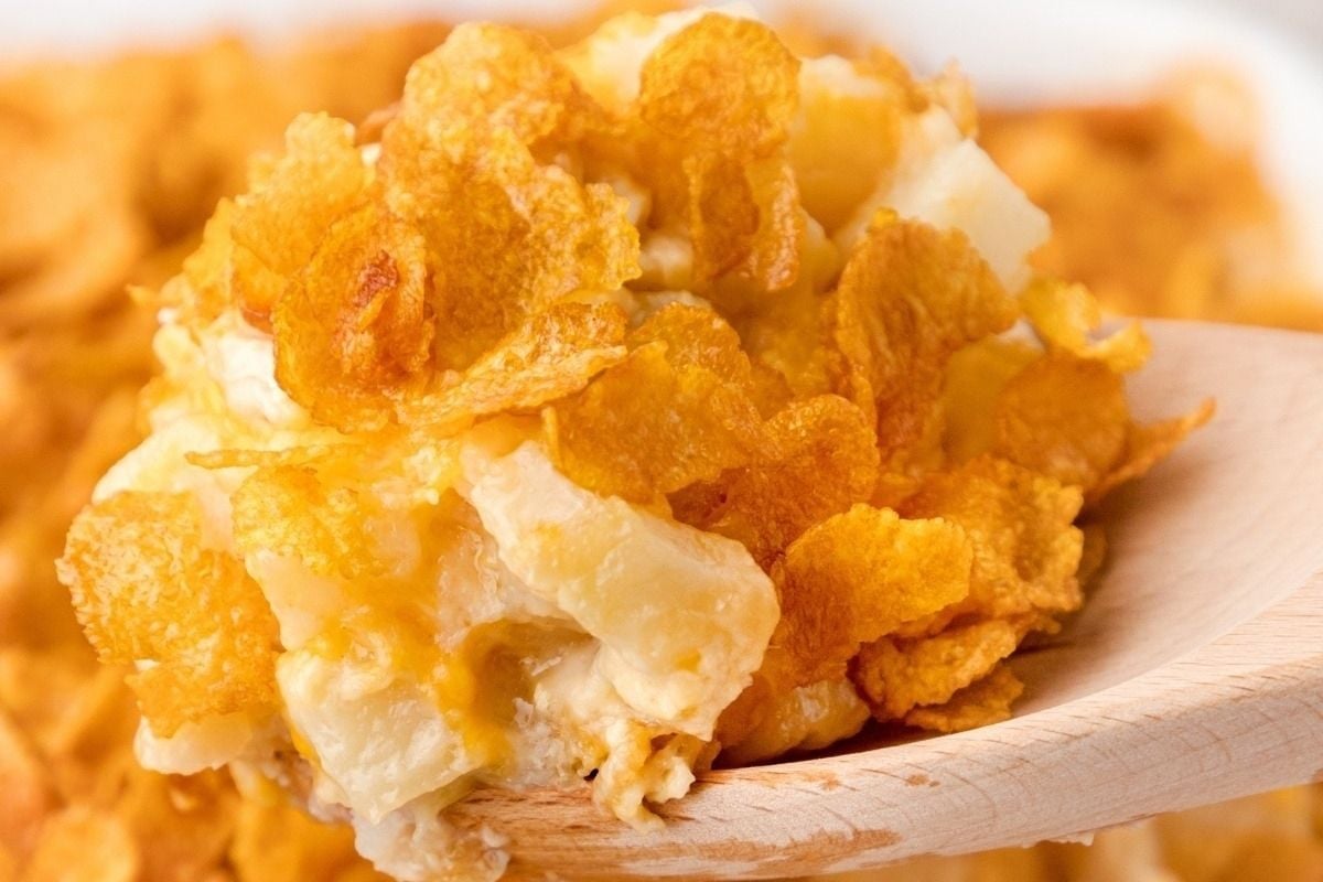 Cheesy Chicken Hashbrown Casserole.