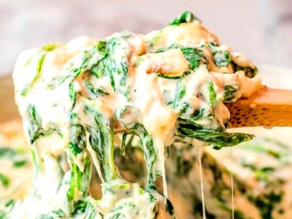 Cheesy Creamed Spinach.