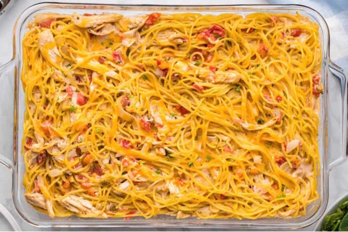 Chicken Spaghetti Casserole.