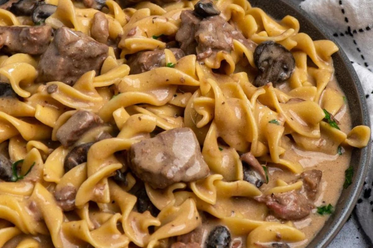 Crockpot Beef Stroganoff.