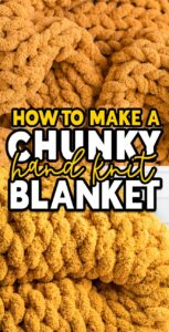 How to Make a Chunky Hand Knit Blanket - xoxoBella