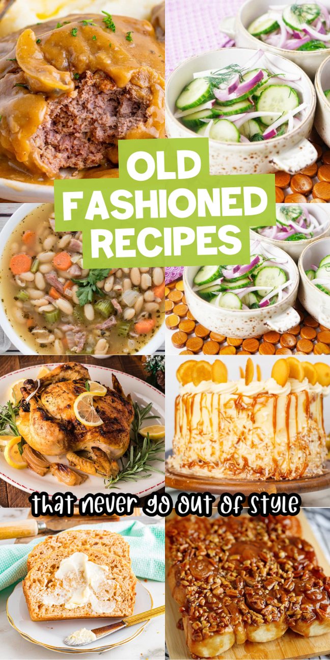 A collage of classic comfort foods—your favorites, just like Grandma made.