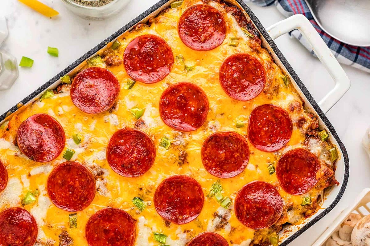 Pizza Casserole.