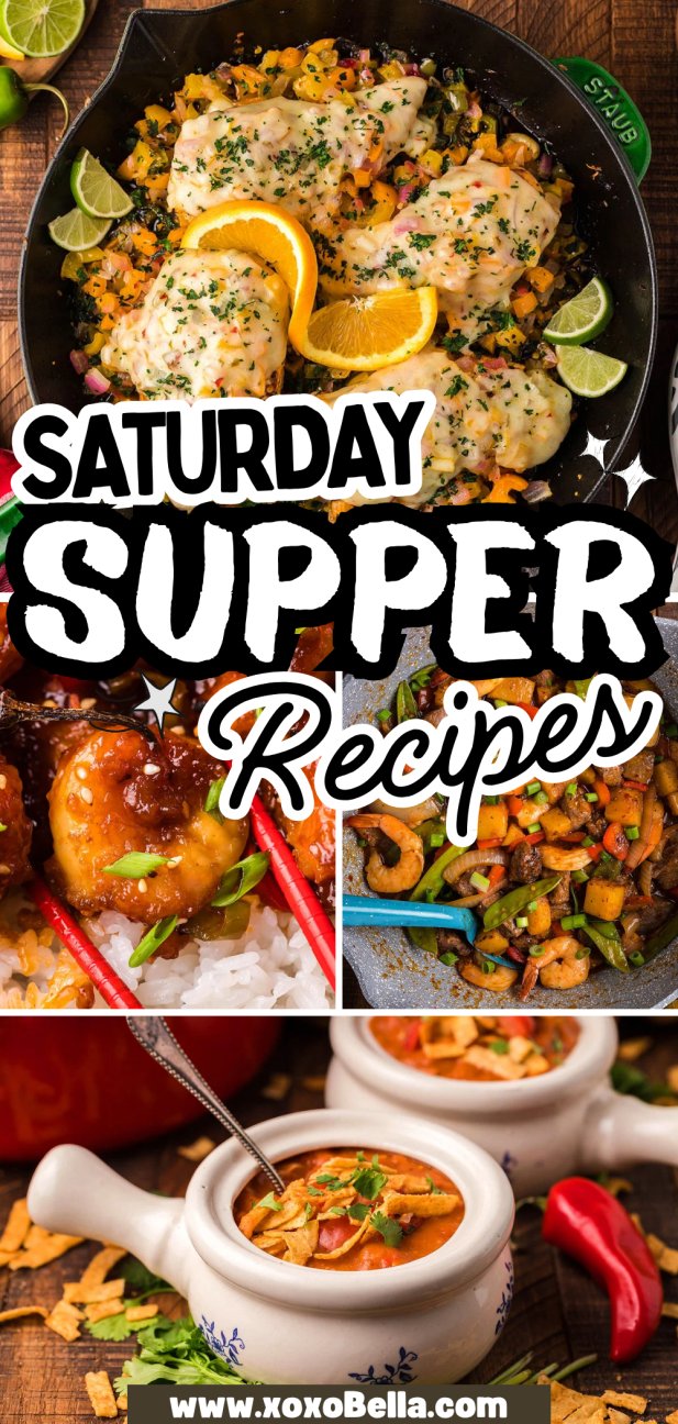 Savory dishes in bowls and pans—perfect inspiration for your next Saturday supper.