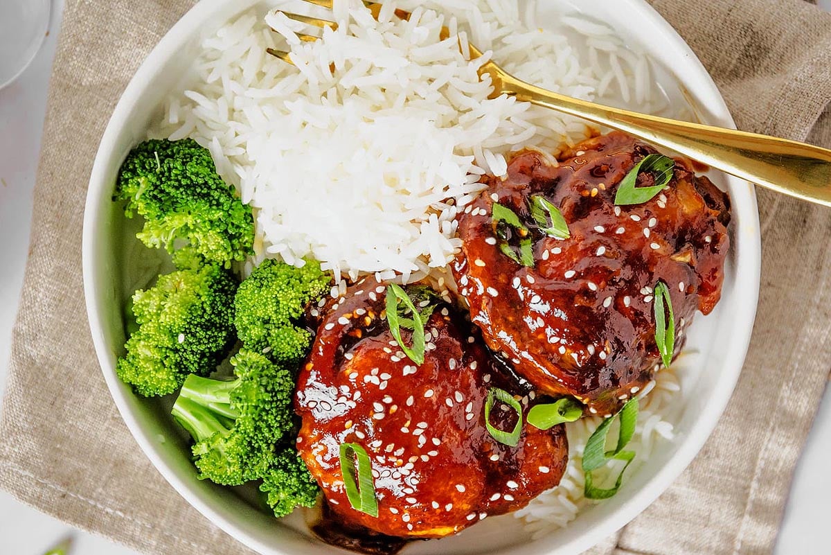 Honey Garlic Chicken Thighs.