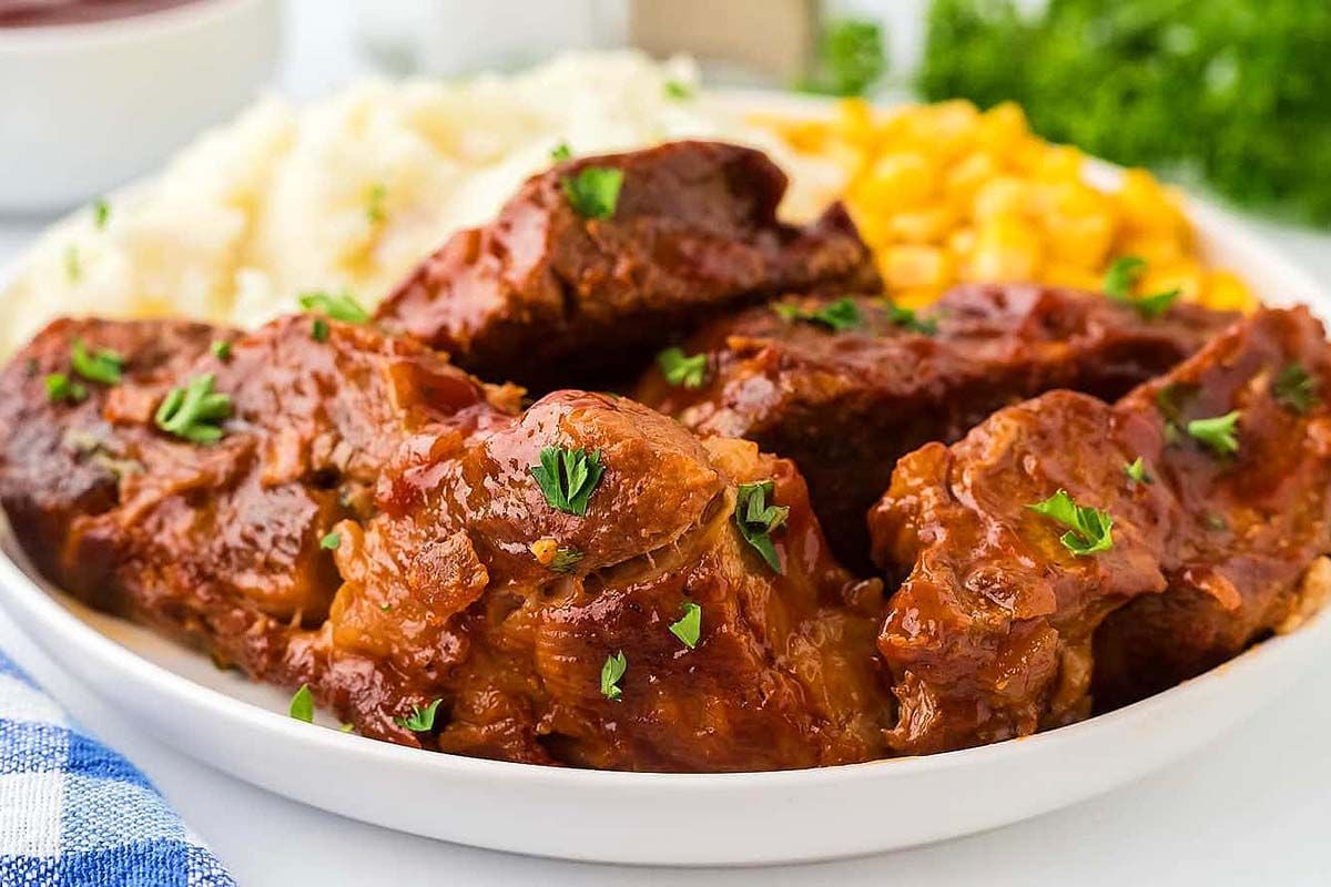 Slow Cooker Boneless Pork Ribs.