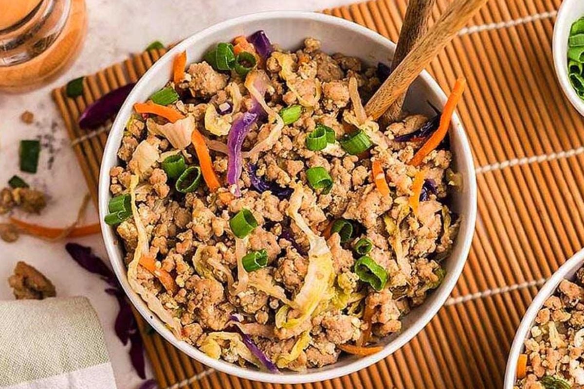 Pork Egg Roll in a Bowl.