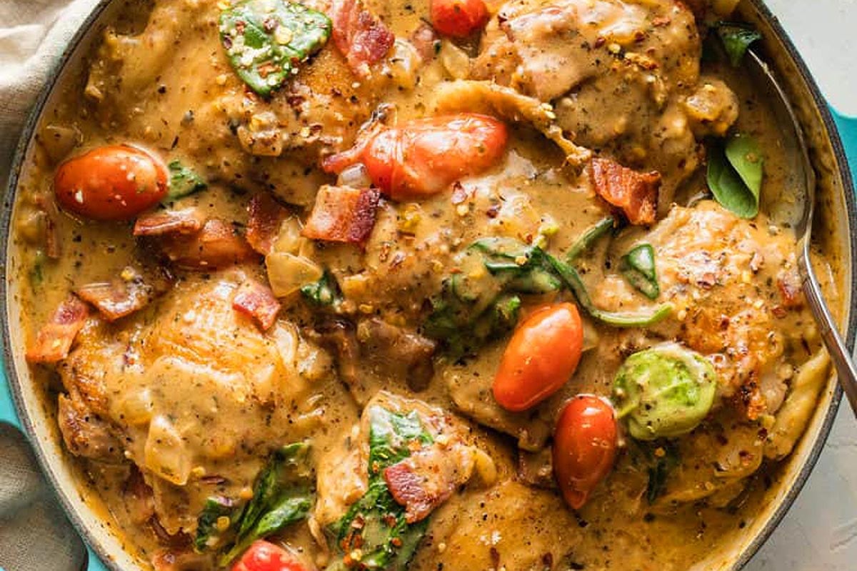 Creamy Garlic Chicken Skillet.
