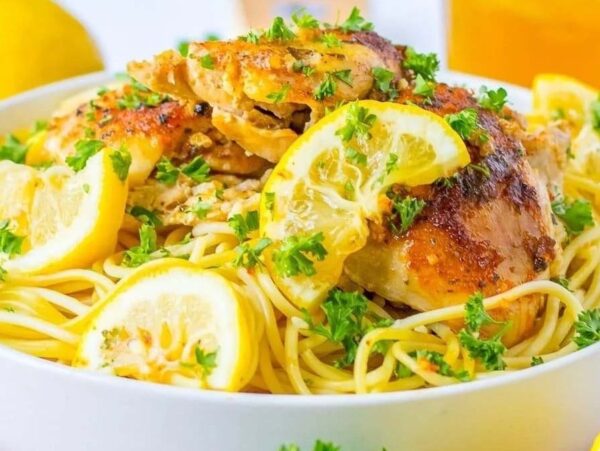 Lemon Garlic Recipe for Crock Pot Chicken Thighs.