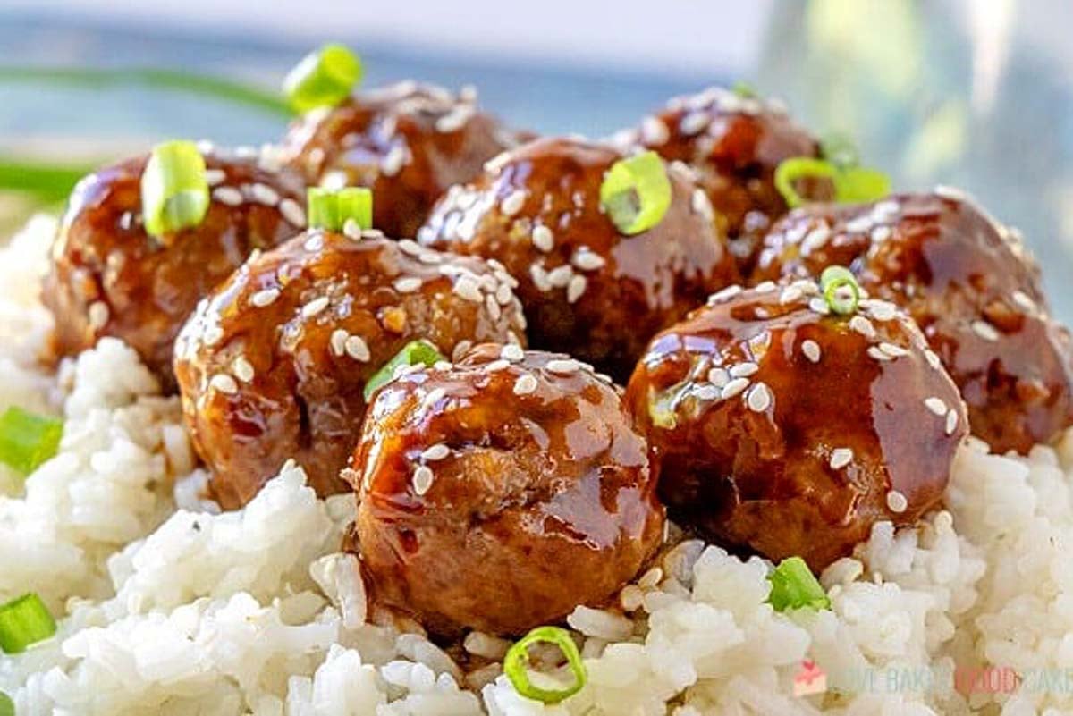 Sticky Asian Glazed Meatballs.