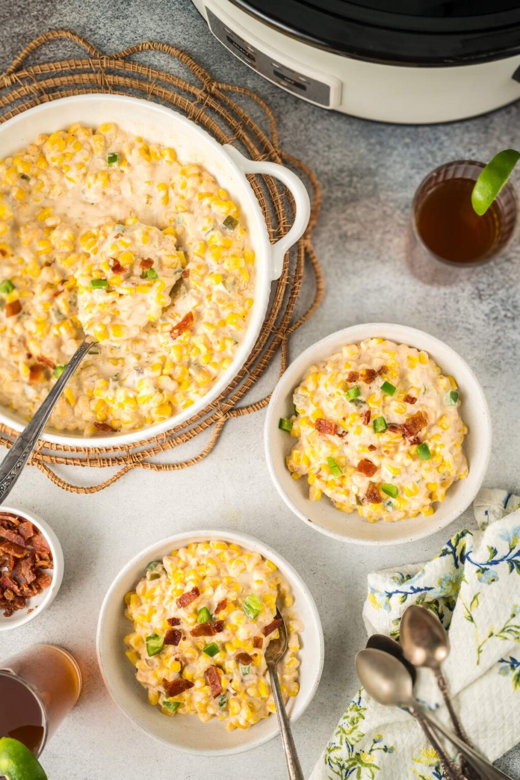 Slow Cooker Jalapeño Popper Creamed Corn xoxoBella
