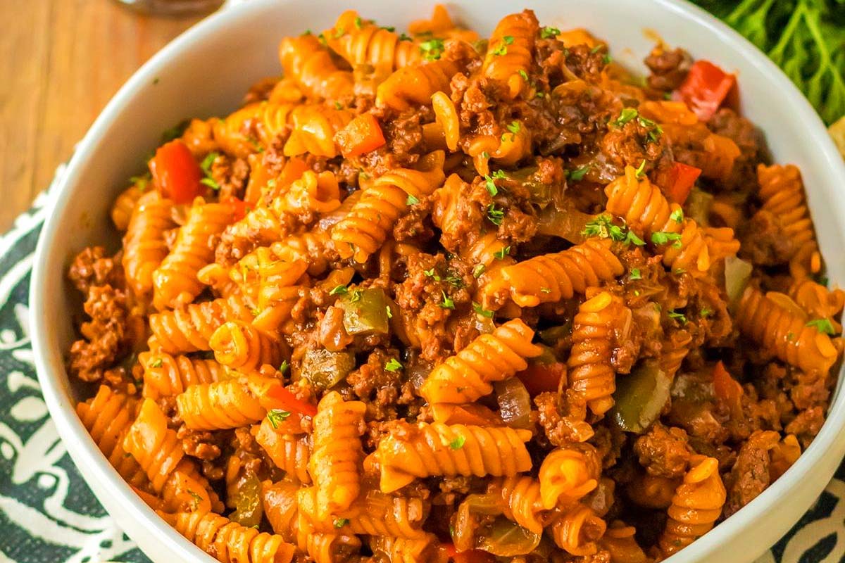 Sloppy Joe Pasta.