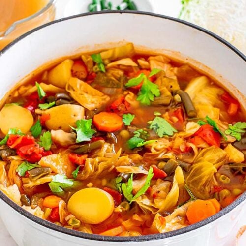 Cabbage Vegetable Soup - xoxoBella